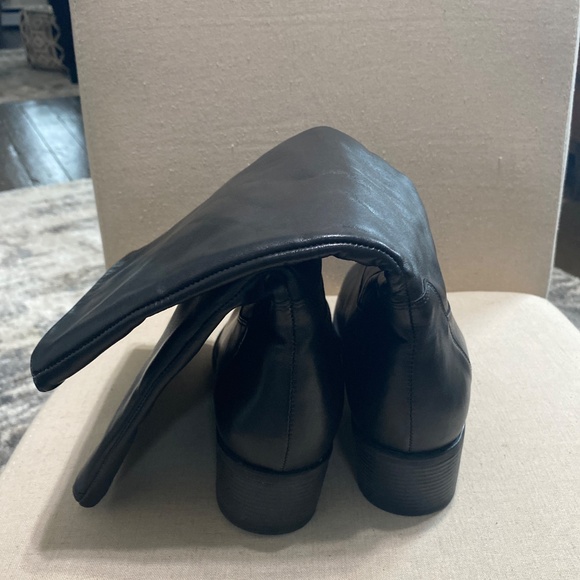 NATURALIZER Leather Black Tall womens boots 9 13” fit 4u system 9m - Picture 9 of 14